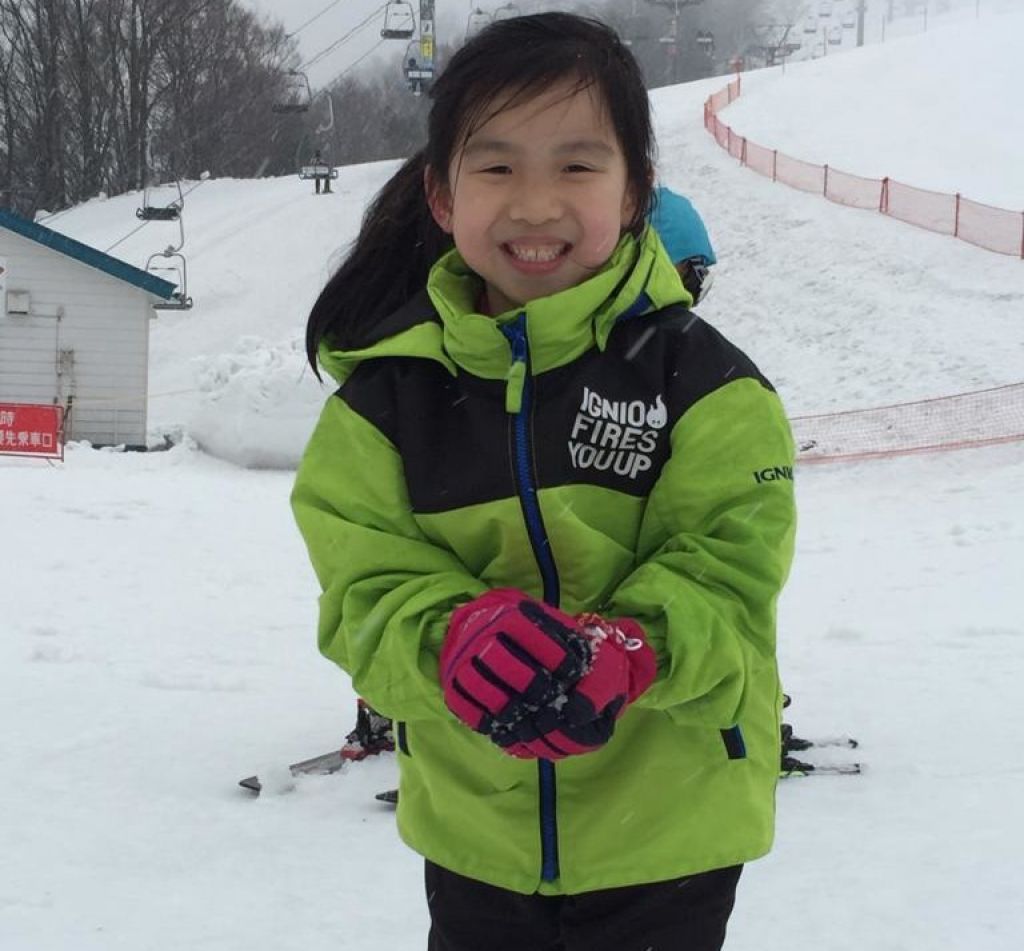 Josephine非常愛滑雪，康復後最想和一家人到北海道過年，也是Josephine抗癌期間的一大動力。