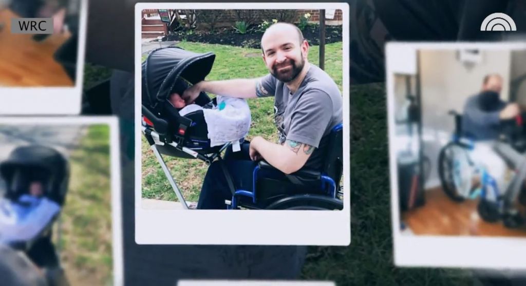 Wheelchair stroller made by students (Video screenshot Source: today)