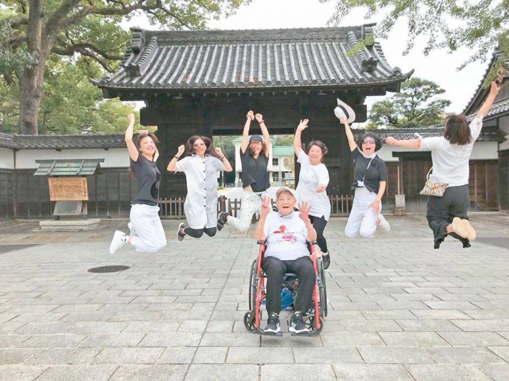 黃郁雯會挑選輪椅友善的國家帶外婆出遊，此為日本名古屋。