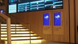 Picture-Electronic ticket vending machines are designed to be difficult for wheelchair users to use